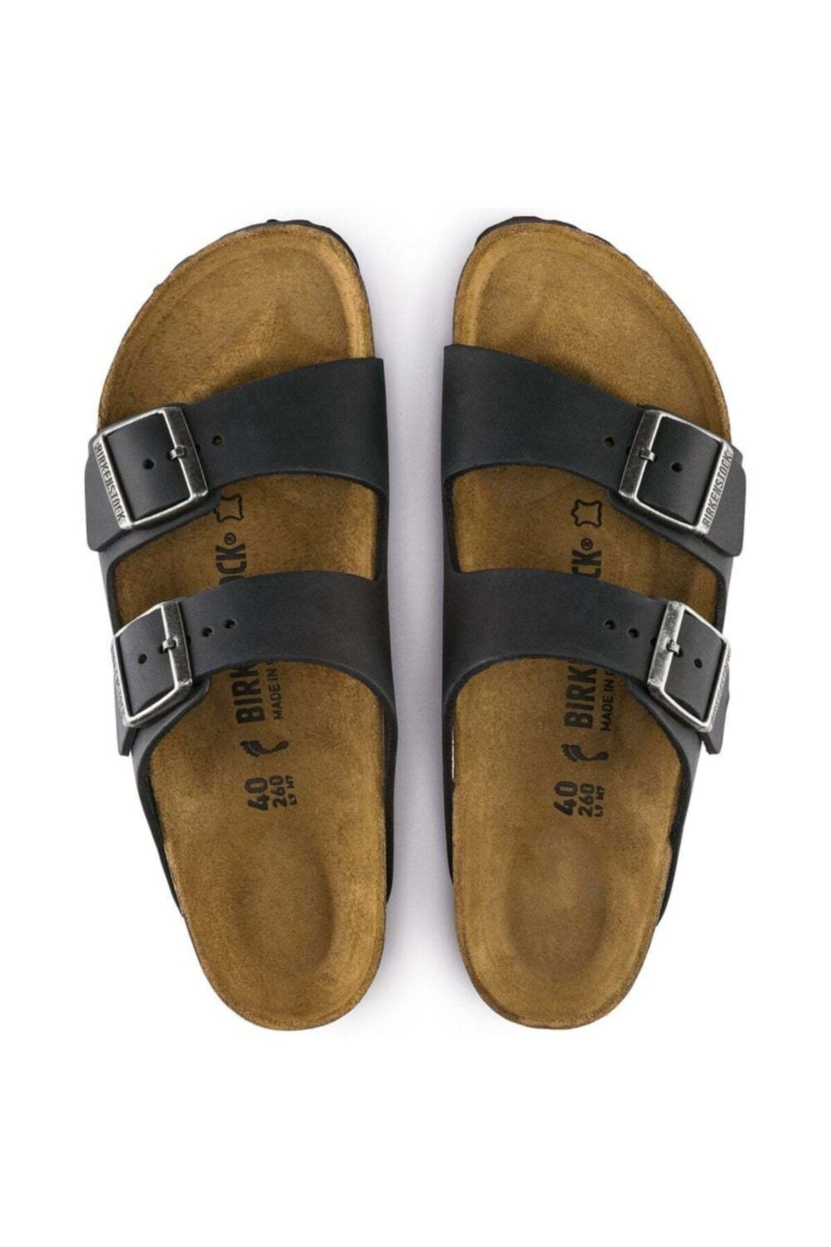 Birkenstock-Arizona Schwarze Pantoffeln 552111 3
