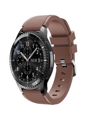 Samsung Watch Gear S3 Frontier 46mm Sport Kordon Silikon Kahve WtcN49