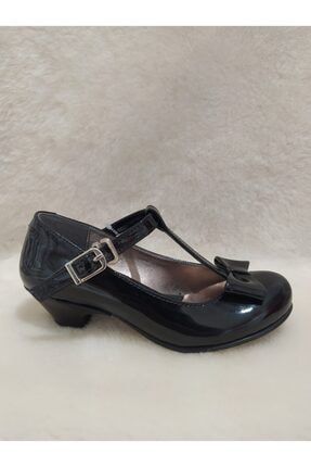 Kız Çocuk Siyah Topuklu Abiye Ayakkabı 005 201