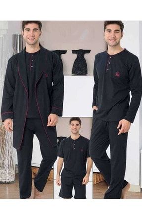 Effort Pijama Effort Erkek Roptesambirli 5li Pijama Takimi Bordo Trendyol
