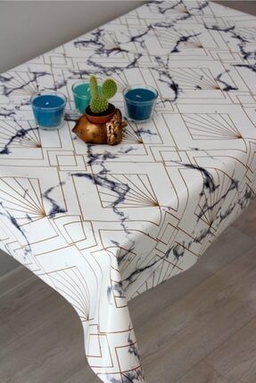 Earabul Astarli Pvc Silinebilir Modern Desenli Musamba Masa Ortusu Trendyol