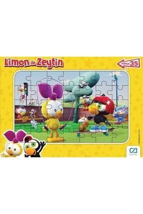Limon Ile Zeytin - Frame Puzzle 2 - Sarı (35 Parça) 494548-3990000090060