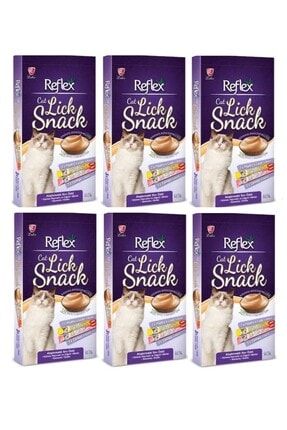 Lick Snack Atıştırmalık Kedi Sıvı Ödülü 6x15 Gr-90 Gr - 6 Lı Paket reflex003