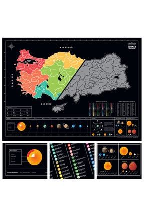 Mapofx Buyuk Boy Gez Kazi Dunya Haritasi Kazinabilir Harita Scratch Map Gezkazi Trendyol