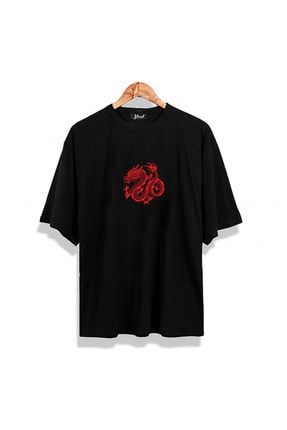 Erkek Siyah Oversize T-shirt TW-3043
