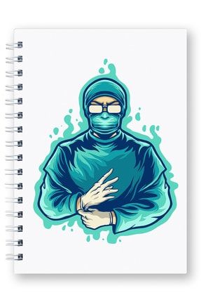 Mespho Steteskop Doktor A6 Ebat Spiralli Sert Kapak Defter 10 5 X 14 8 Cm Trendyol