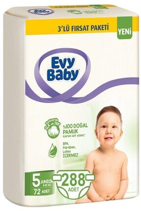 Evy Baby Bebek Bezi 4 Beden Maxi 120 Adet Ve 4 Paket Islak Havlu Trendyol