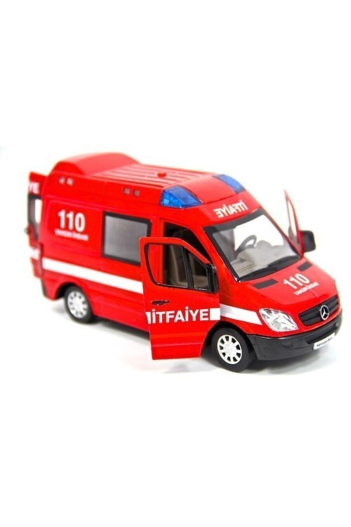 Vardem 1:32 Ölçekli Metal Itfaiye Aracı (Işıklı Ve Sesli) Çek Bırak Özellikli fotoğrafı 2 (önizleme)