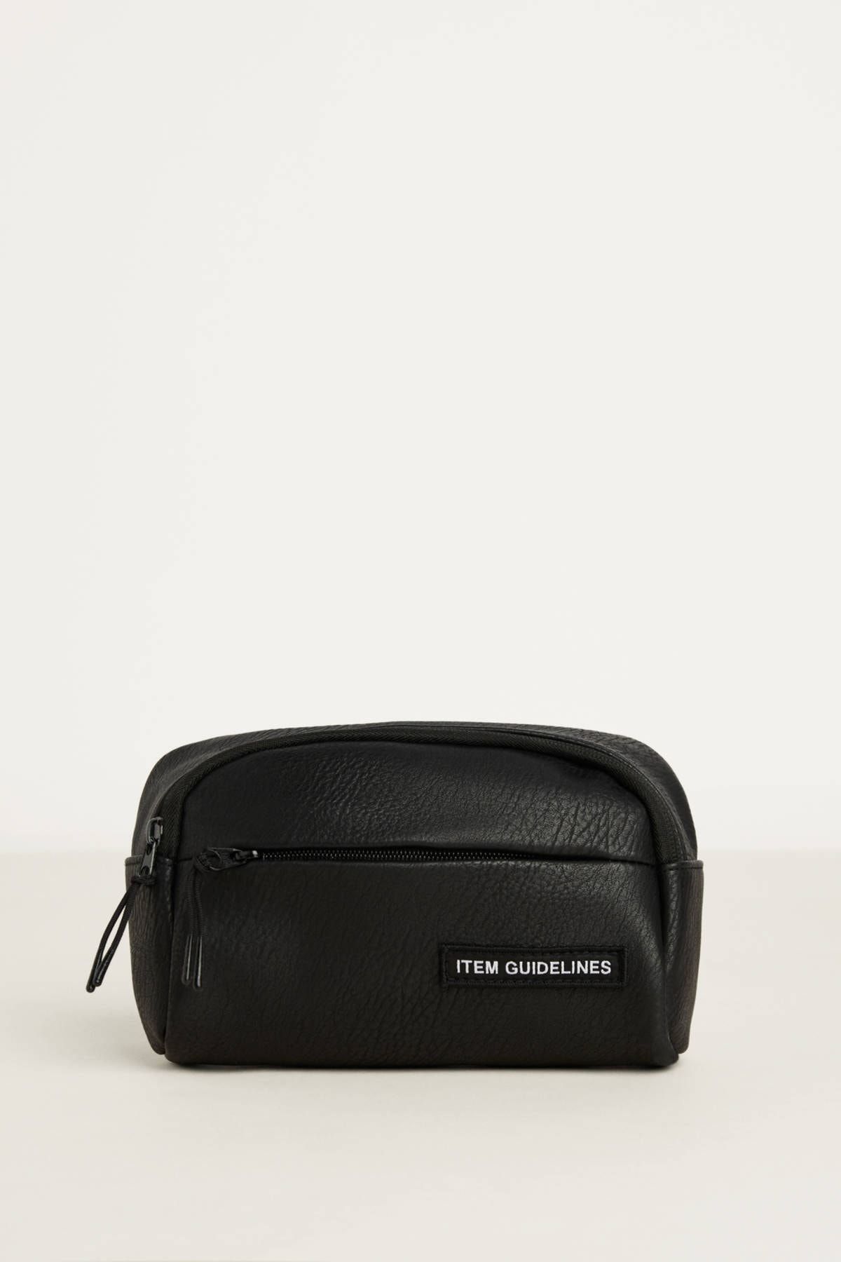 Bershka Erkek Siyah Fermuarli Bel Cantasi 09904986 Trendyol
