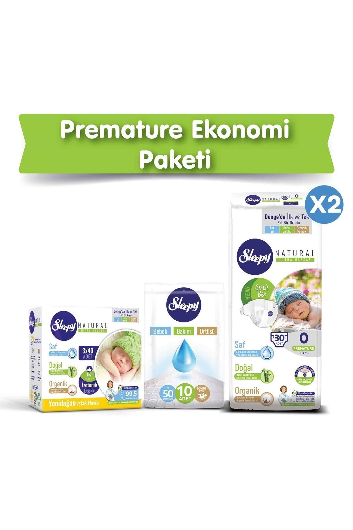 Sleepy Natural Bebek Bezi 0 Numara Premature Ekonomi Paketi Trendyol