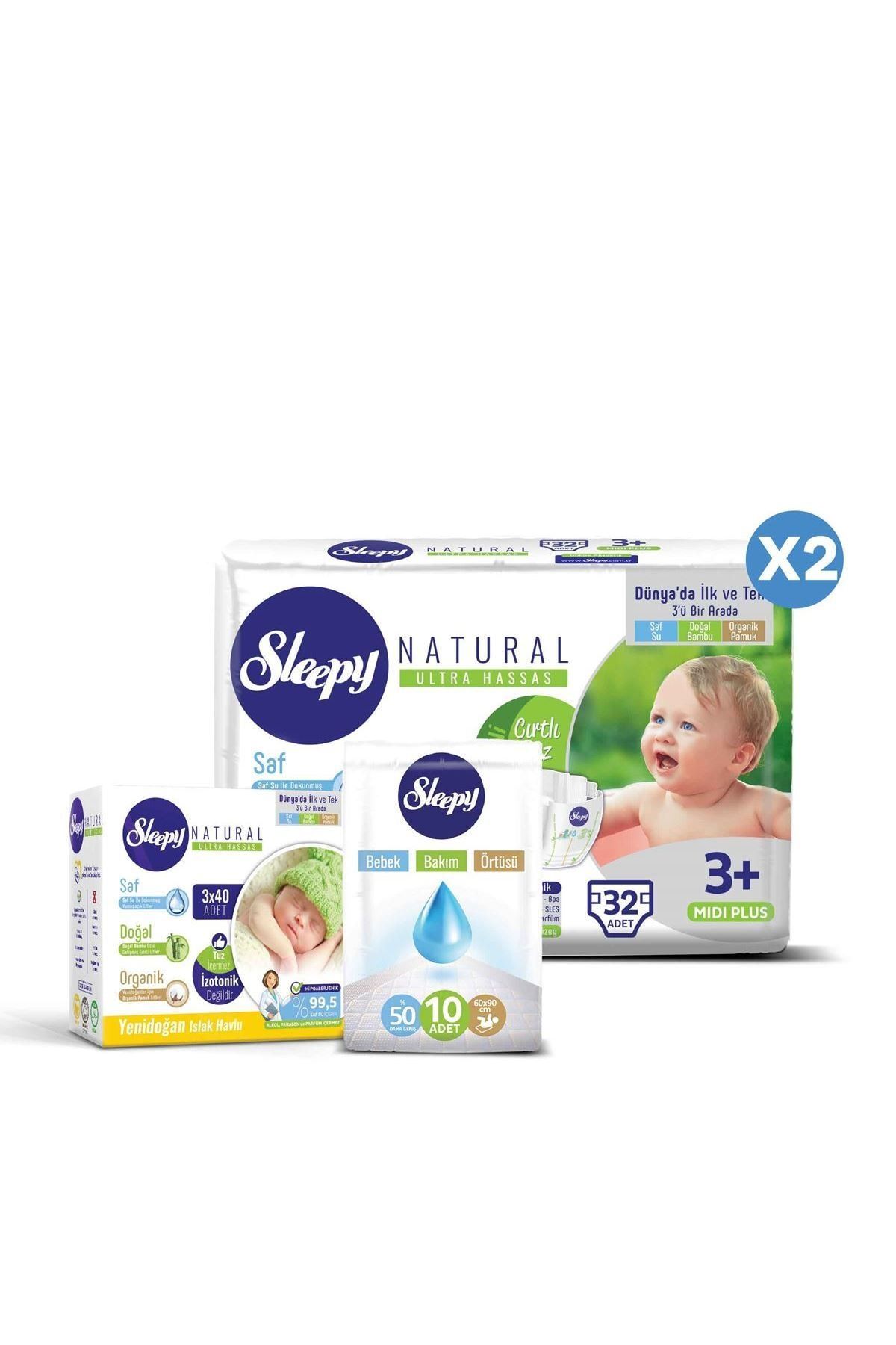 Sleepy Natural Bebek Bezi 3 Numara Midi Plus Ekonomi Paketi Trendyol