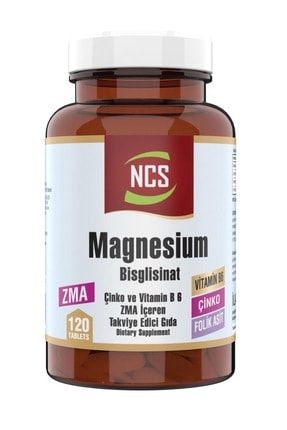 Zma 120 Tablet Çinko Folic Acid Vitamin B 6 Magnezyum Bisglisinat ncs12001