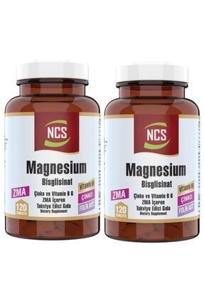 Zma 120 Tablet Çinko Folic Acid Vitamin B 6 Magnezyum Bisglisinat 2 Adet ncs12002