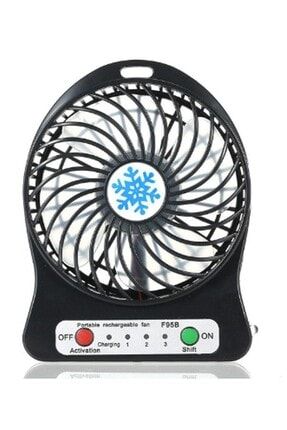 Wlue Masa Ustu Sarjli Mini Vantilator 3 Kademeli Usb Mini Fan Siyah Trendyol