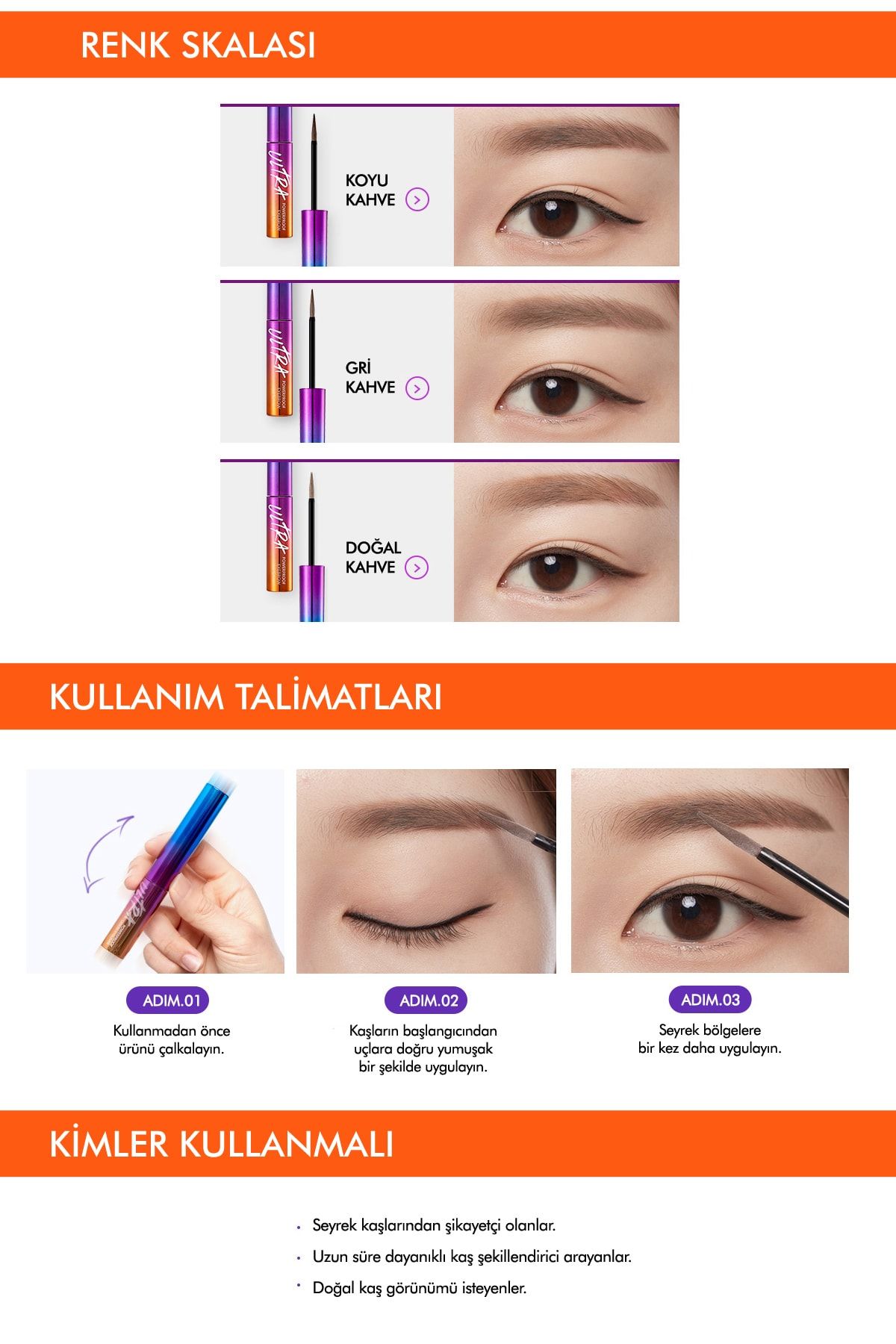 Missha Kalici Likit Kas Sekillendirici Ultra Powerproof Eyebrow Liquid Dark Brown 8809643506236 Trendyol