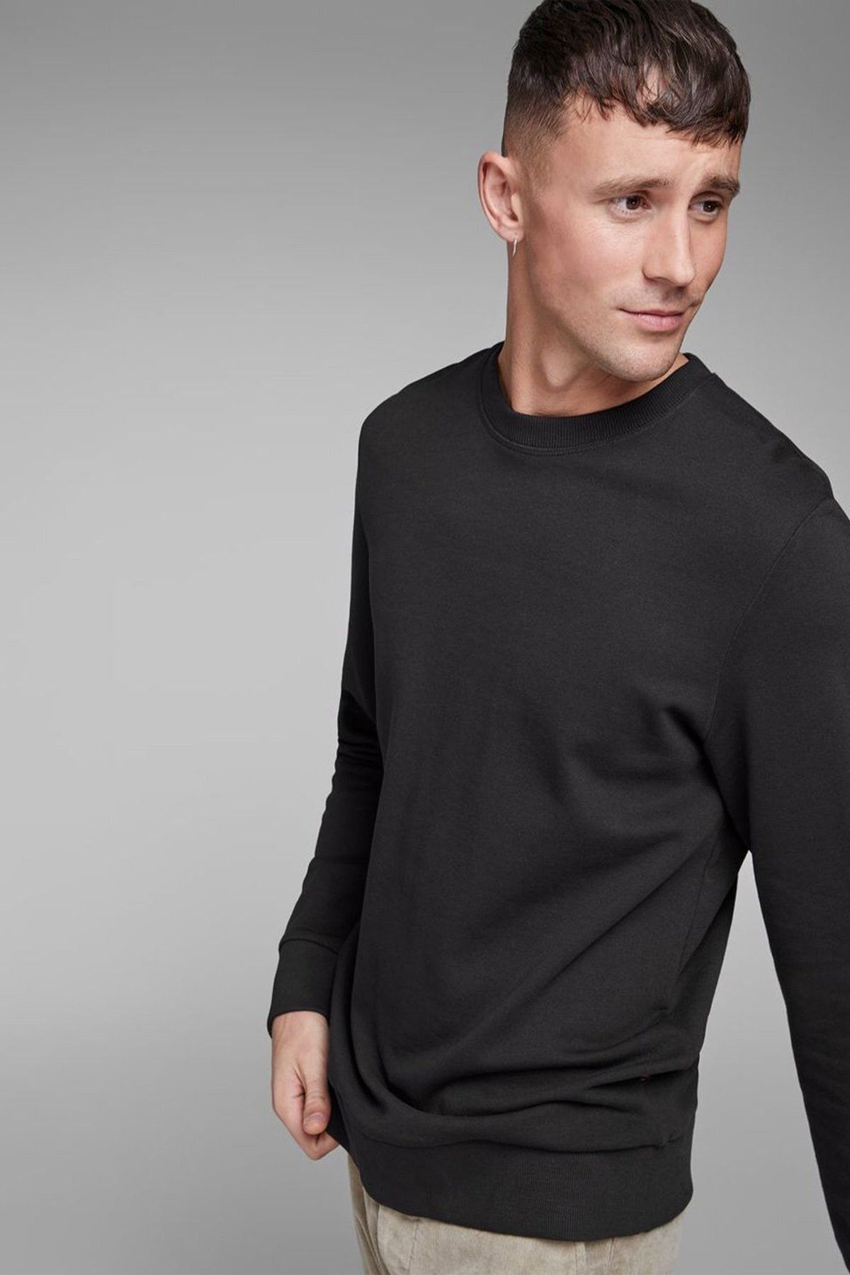 Jack Jones Men s Sweatshirt Jjeholmen Sweat Crew 12136886 Trendyol