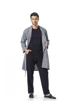 Pierre Cardin Pijama Erkek Damat Ceyizlik 5li Penye Robdosambr Pijama Takimi Trendyol