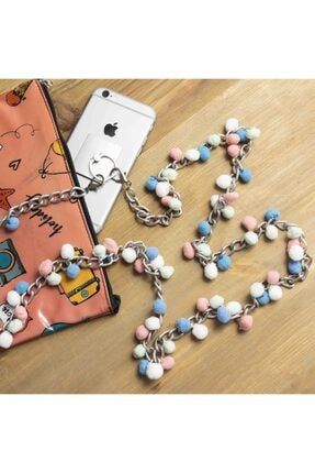 Chain Art Desenli Kordonlu Puskullu Etnik Capraz Kullanilan El Yapimi Telefon Askisi Trendyol