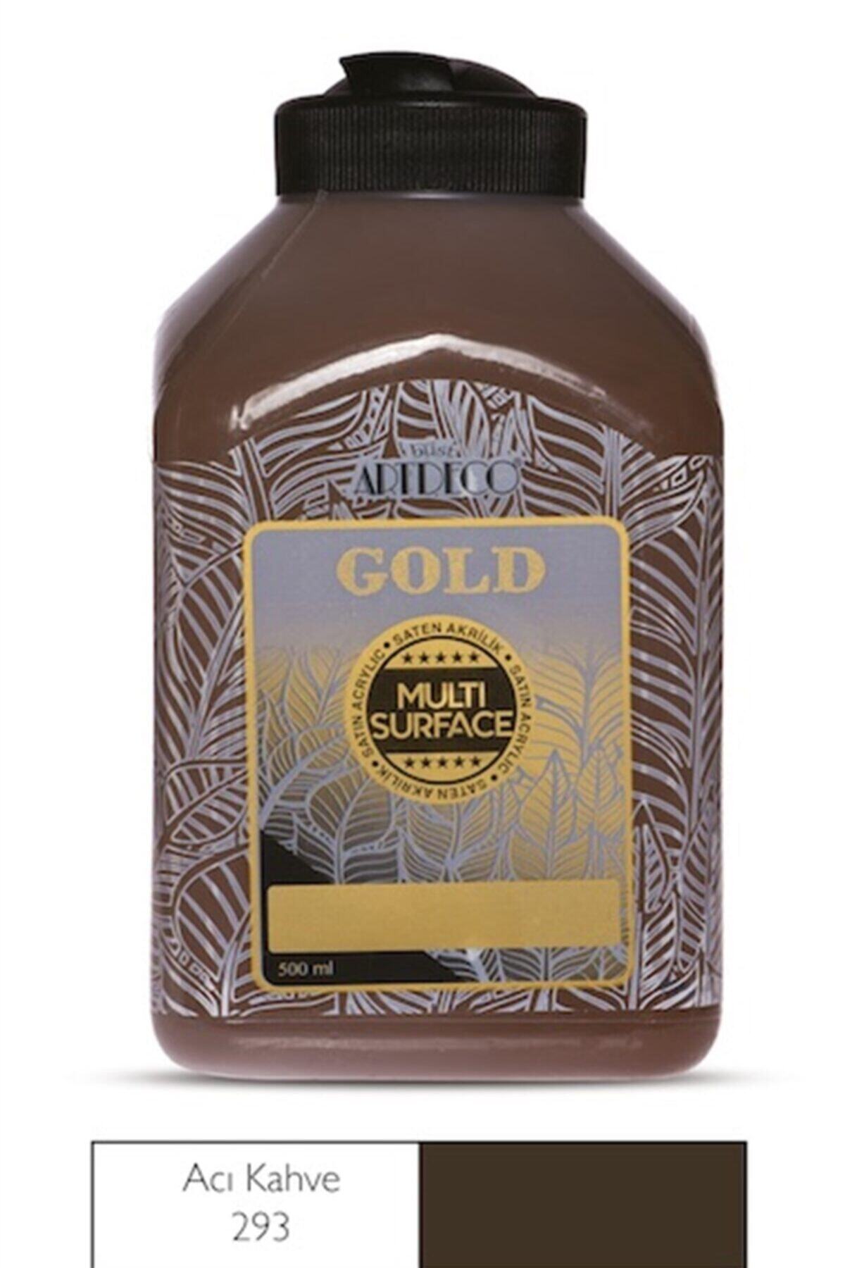 Artdeco Gold Multi Surface Akrilik Boya 500 ml. 293 ACI KAHVE