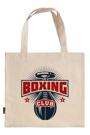 Mespho Boks Kulubu Yumruk Topu 35x40 Cm Baskili Ham Bez Canta Trendyol