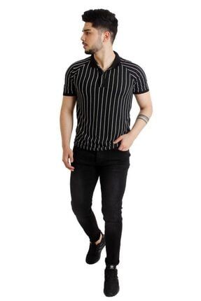 Stil Kombin Erkek Koyu Fume Captiva Cizgili Bilek Boy Pantolon Trendyol