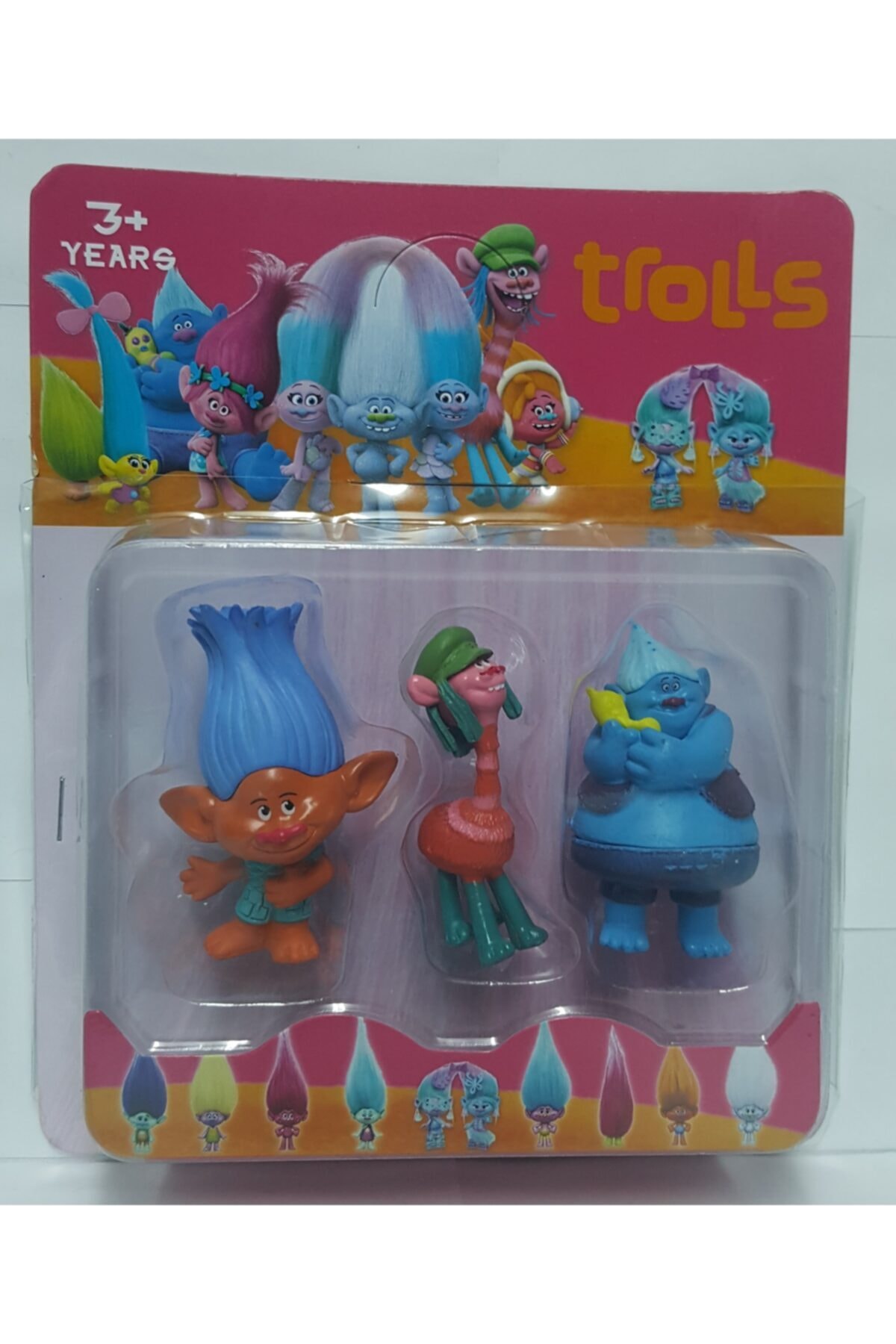 3lü Trolls Set Branch, Biggie, Cooper
