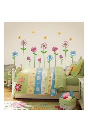 Rengarenk Çiçekler Xl Duvar Sticker Seti 203211203