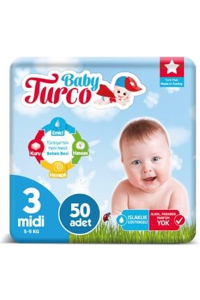 Confy 3 Beden Midi 50 Adet Bebek Bezi Trendyol