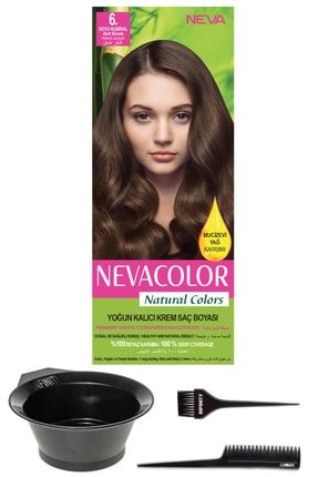 neva color natural colors 7 kumral kalici krem sac boyasi ve sac boyama seti 7681655541391 fiyati yorumlari trendyol