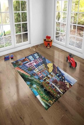 Branqusi Cocuk Odasi Oyun Halisi Kiz Erkek Cocuk Ve Bebek Odasi Halisi Deniz Ve Balik Desenli Cocuk Halisi Trendyol