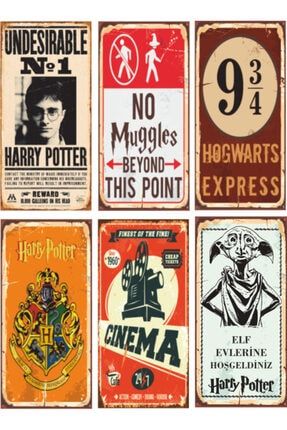 Harry Potter 6lı Ahşap Poster Seti 200100117