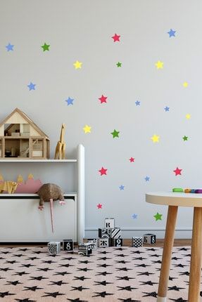 Renkli Yıldızlar Duvar Sticker Seti SM0001STARS01