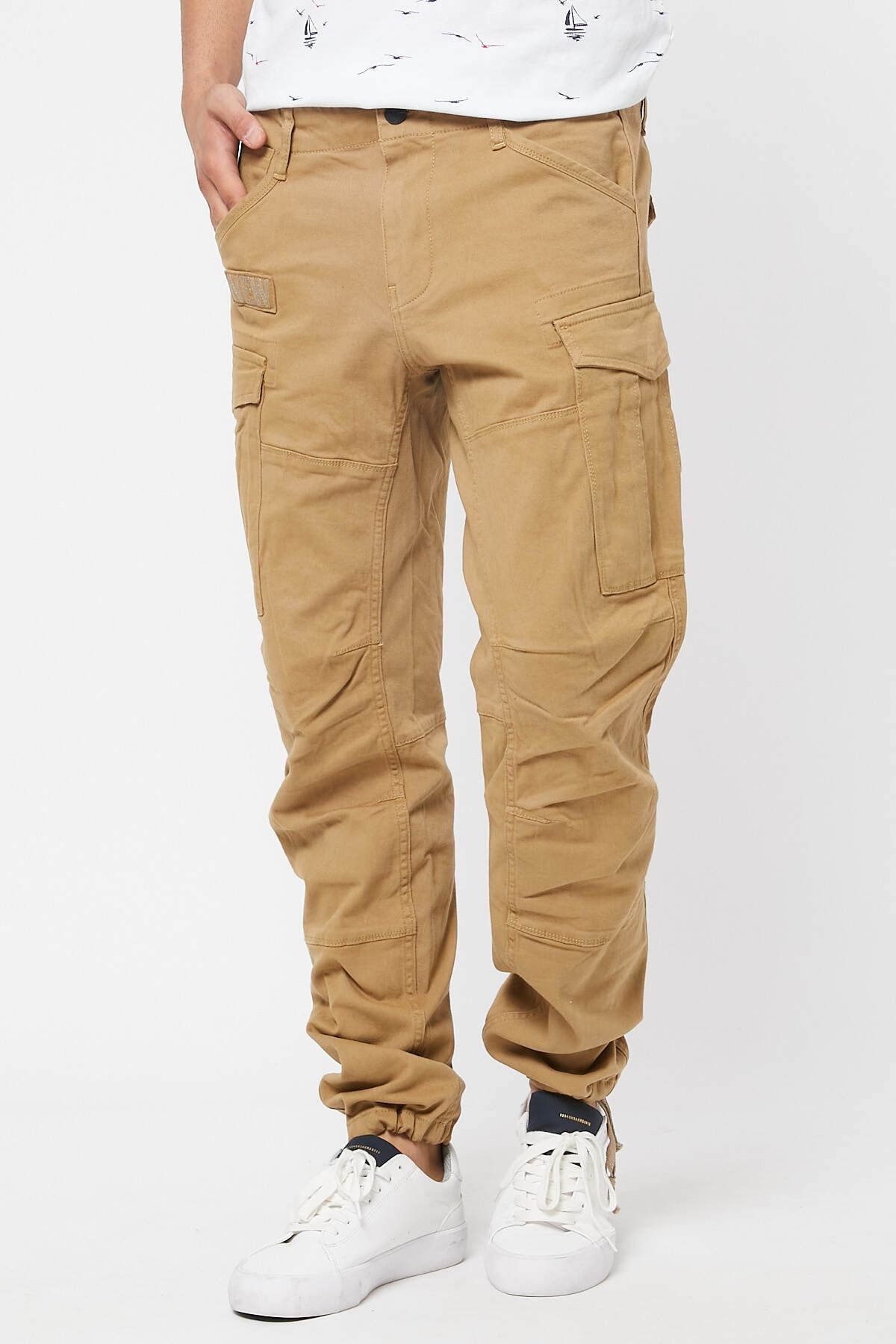 Eel Kargo Cep Slim Fit Bej Renk Erkek Pantolon Trendyol