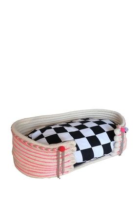 Roseroi El Orgusu Penye Ipten Orme Kedi Yatagi Puseti Ve Kedi Paspasi Set 35 Cm Trendyol