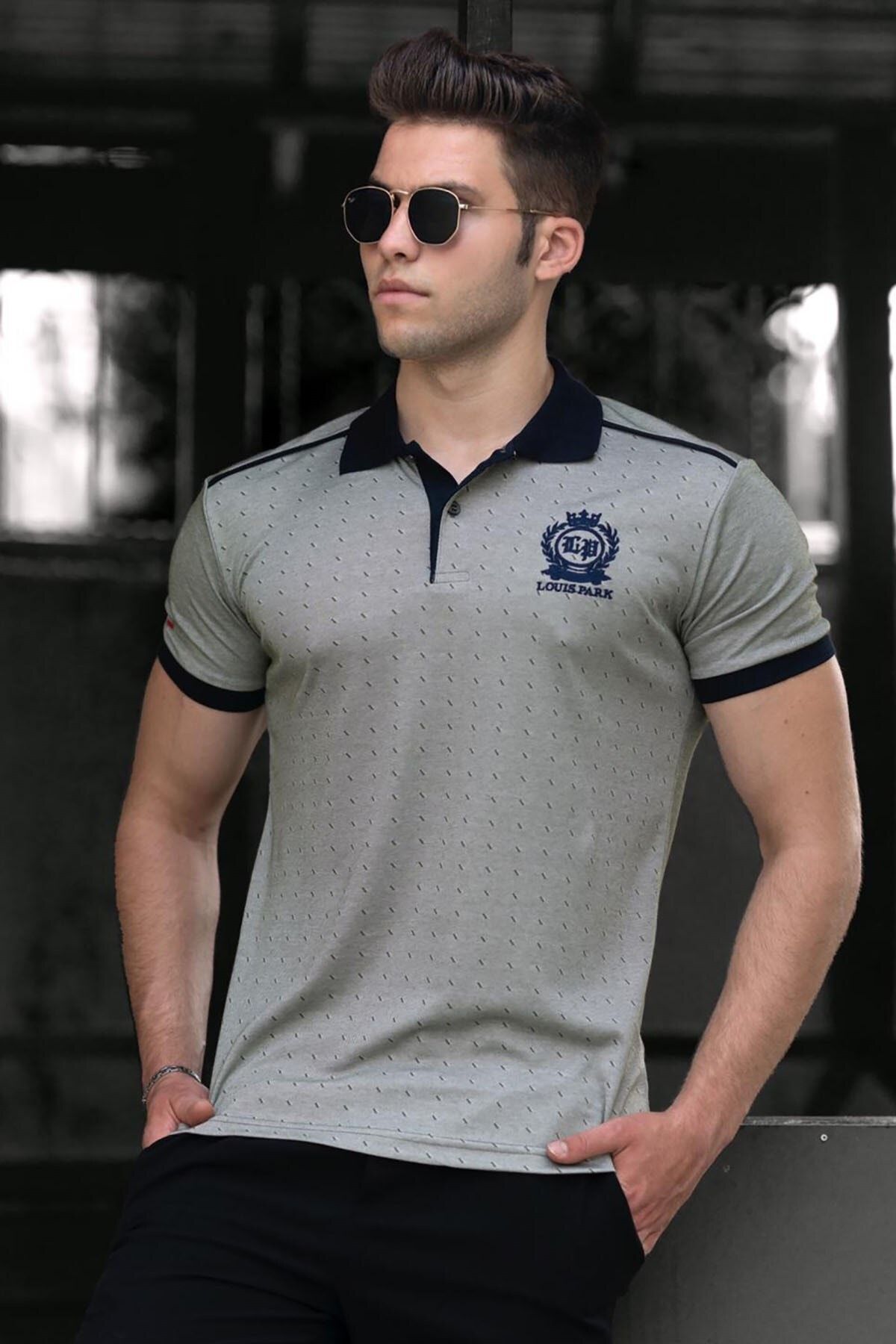 Madmext Haki Omuz Seritli Polo Yaka Erkek Tisort 9306 Trendyol