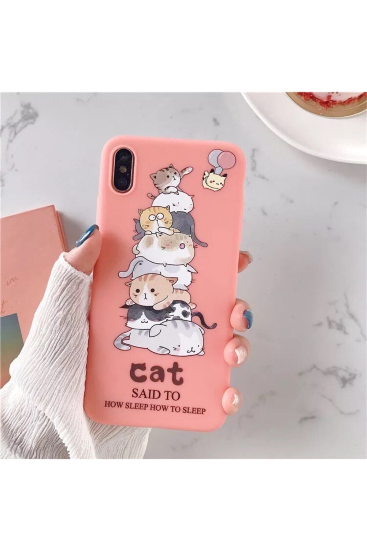 mobildizayn apple iphone 7 kedi desenli