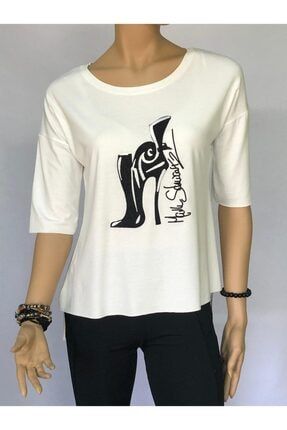Kadın Ekru T-shirt BDMRT2011657BCB