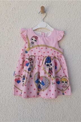 Puantiye Baskılı Kız Bebek Elbisesi 9-12-18 Ay ALİ-1699638-048505