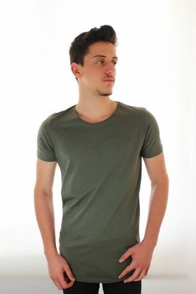 Yeşil Oval Etek Basic T-shirt 42352357