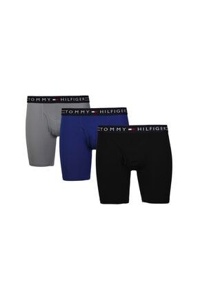 Donex Erkek Gri Uzun Likrali Boxer 3 Adet Trendyol