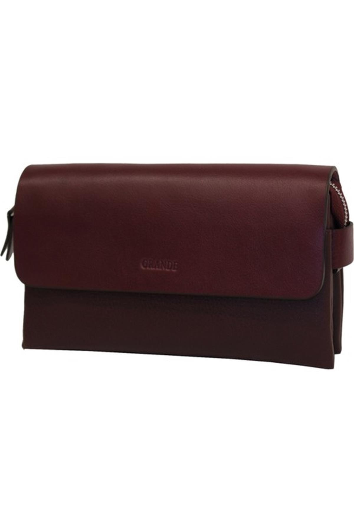 4267 Unisex El Çantası Cüzdan Bordo