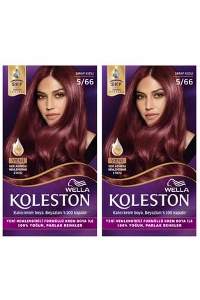 Wella 2 Li Koleston 5 66 Kit Boya Sarap Kizili Ve Sac Boyama Seti Trendyol