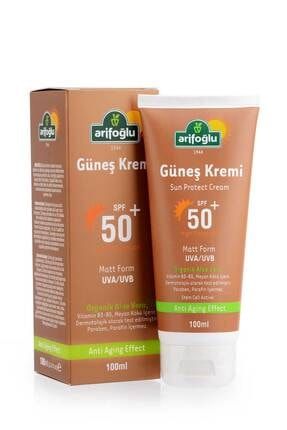 Güneş Kremi 50+ Organik Aloe Veralı Anti Aging 100ml 600 67 012