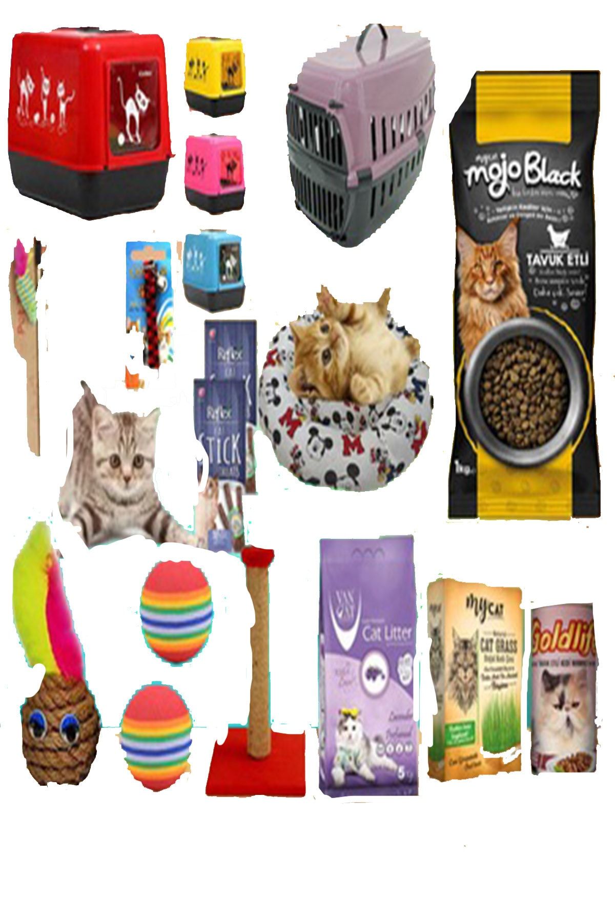 pet preety kedi baslangic seti 15 parca