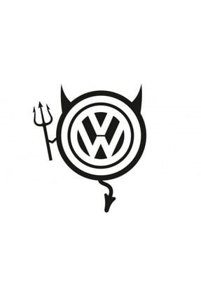 Volkswagen Araba Komik Şeytan Sticker Yapıştırma Z746