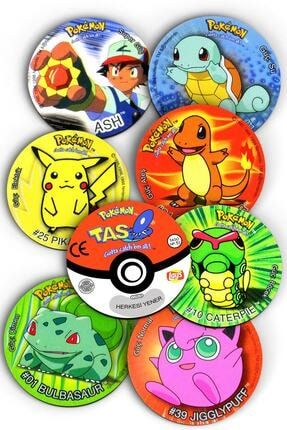 Mutlu Parti Pokemon Taso Seklinde Nostaljik Dekoratif Bardak Altligi 8 Adet Trendyol