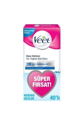 Veet Agda Bandi Bacak Vucut Bolgesi Normal Ciltler 40 Adet Super Firsat Paketi Trendyol