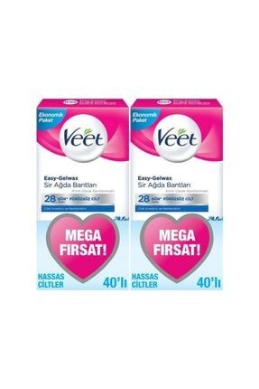 Veet Agda Bandi Bacak Vucut Bolgesi Normal Ciltler 80 Adet Mega Firsat Paketi Trendyol