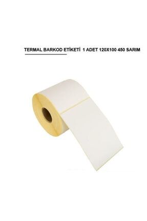 Termal Barkod Etiketi 120x100 / 450 Sarım 1 Rulo trmalbarkod7