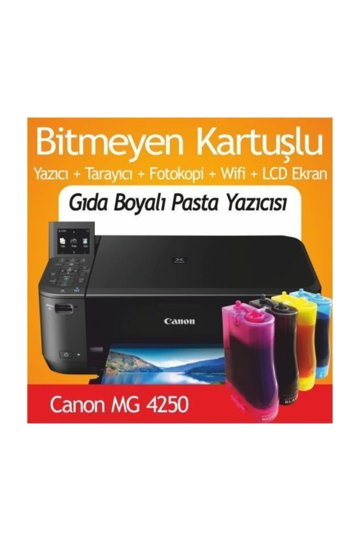 canon mg 4250 ve bitmeyen kartus